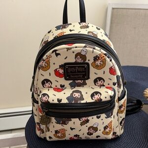 Loungefly Cream Harry Potter Character Backpack